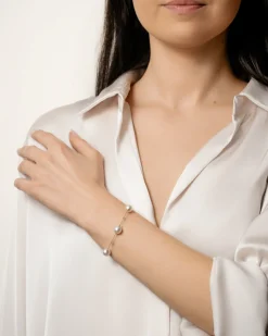 Hot Akoya perlearmbånd med diamanter 0,15 ct Armbånd