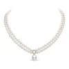New Akoya perlekjede med diamanter 0,40 ct Halssmykker