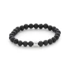 Hot ColorUp Lava Stone 6mm armbånd Til Menn | Armbånd
