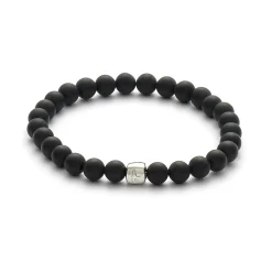 Outlet ColorUp Onyx Matte 6mm armbånd Til Menn | Armbånd