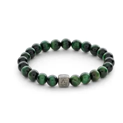 New ColorUp Green Tiger Eye 8mm armbånd Til Menn | Armbånd