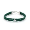 New Green Bolo Leather with Hook Clasp armbånd Til Menn | Armbånd