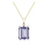 Outlet Anheng i gult gull med lilla ametyst 10,87 ct Halssmykker