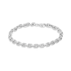Sale Ankerarmbånd rhodinert sølv 4,5 mm Til Menn | Armbånd