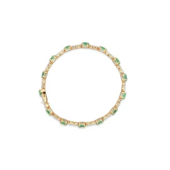 Hot Armbånd i 18 karat gull med smaragd og diamanter 1,00 ct Armbånd