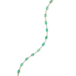 Hot Armbånd i 18 karat gull med smaragd og diamanter 1,00 ct Armbånd