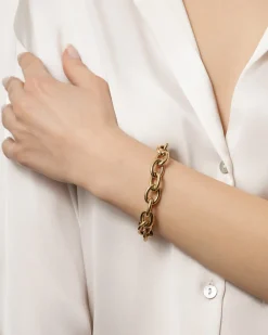 Fashion Armbånd i gult gull 19,5 cm Armbånd