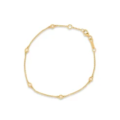 Discount Armbånd i gult gull med diamanter 0,09 ct Armbånd