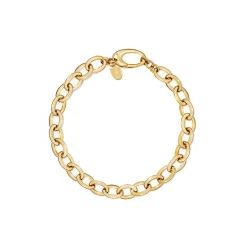 Sale Armbånd i gult gull med ovale lenker Armbånd