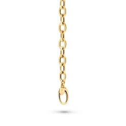 Sale Armbånd i gult gull med ovale lenker Armbånd