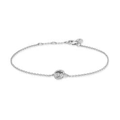 Clearance Armbånd i hvitt gull med diamanter 0,19 ct Armbånd