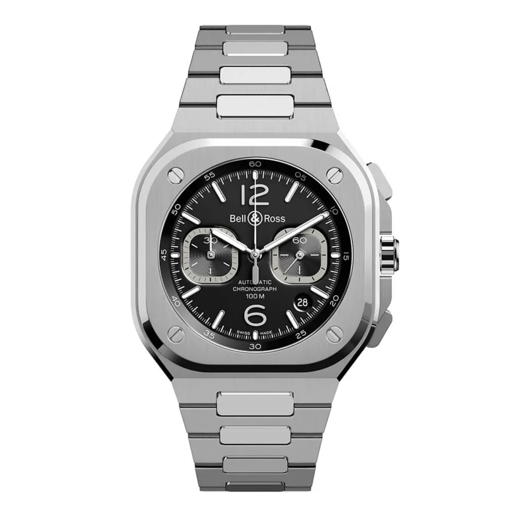 Outlet BR 05 Chrono Black Steel 42 mm Til Han