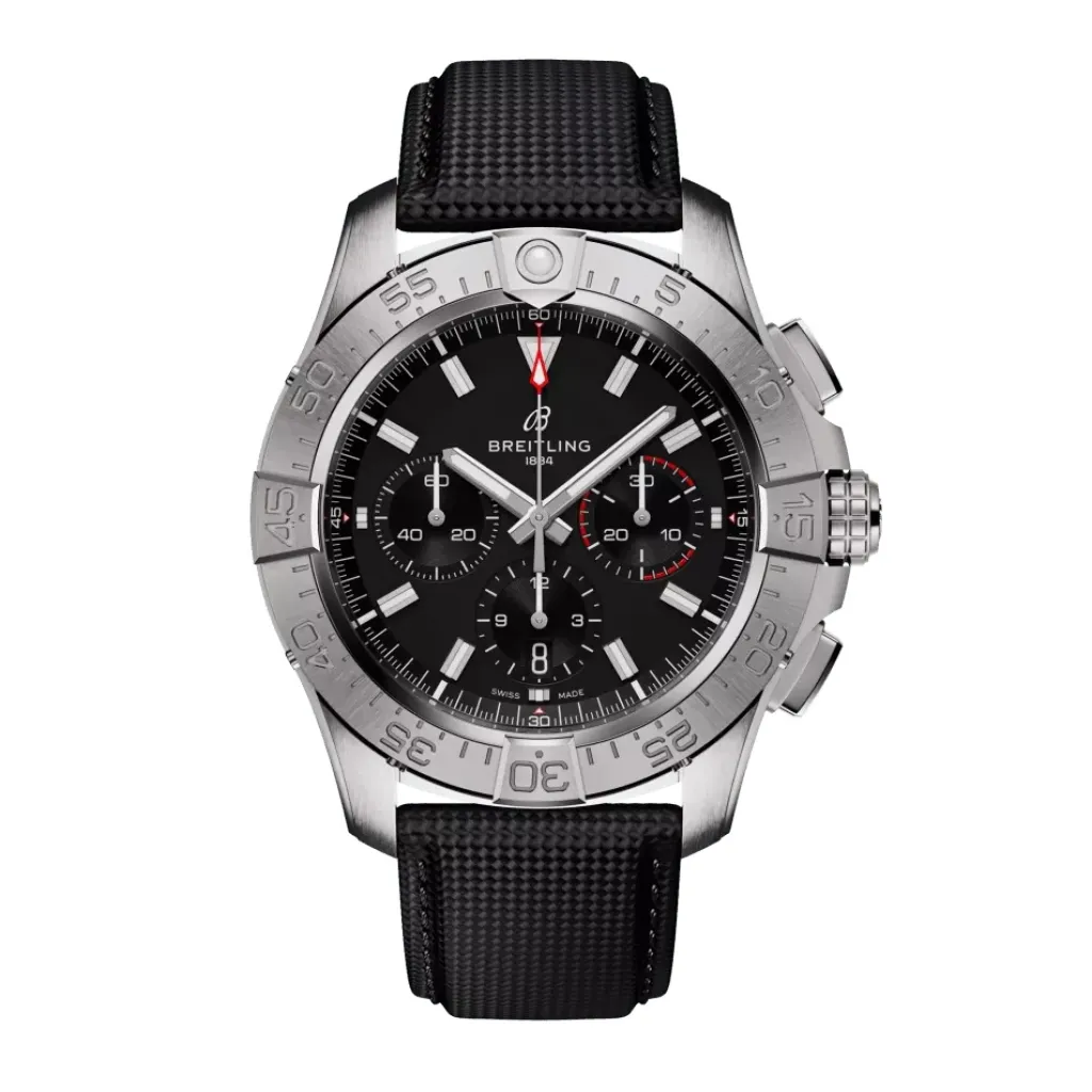 Clearance Avenger B01 Chronograph sort 44 mm Dykkerklokker | Til Han
