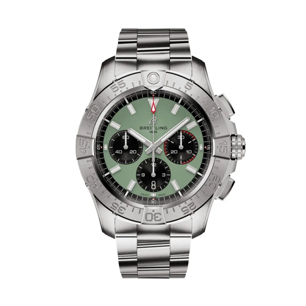 Best Avenger B01 Chronograph grønn 44 mm Dykkerklokker | Til Han