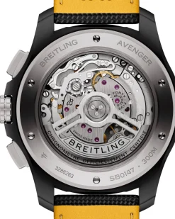 Outlet Avenger B01 Chronograph Night Mission sort 44 mm Dykkerklokker | Til Han