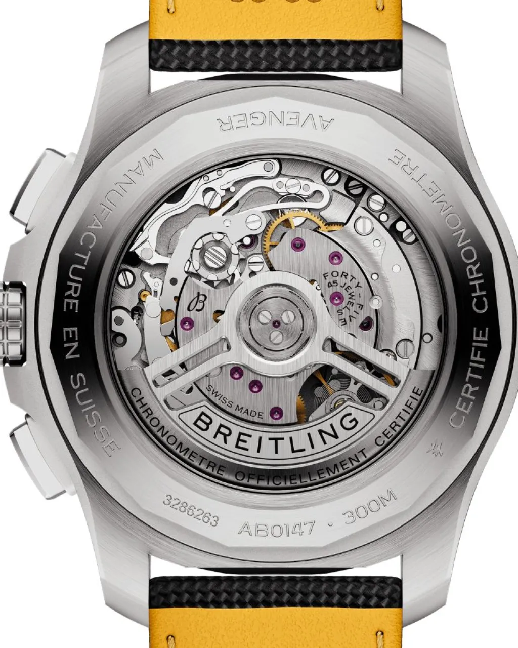 Clearance Avenger B01 Chronograph sort 44 mm Dykkerklokker | Til Han