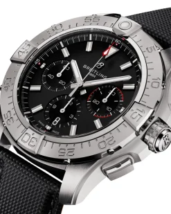 Clearance Avenger B01 Chronograph sort 44 mm Dykkerklokker | Til Han