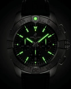 Clearance Avenger B01 Chronograph sort 44 mm Dykkerklokker | Til Han