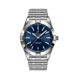Outlet Chronomat 32 mm blå skive Til Henne