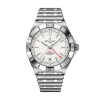 Fashion Chronomat Auto GMT rustfritt stål med hvit urskive 40 mm Til Han
