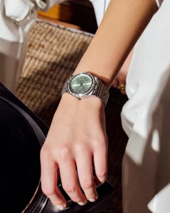 Discount Chronomat Automatic 36 mm grønn skive og diamanter Klokker Med Diamanter | Til Henne