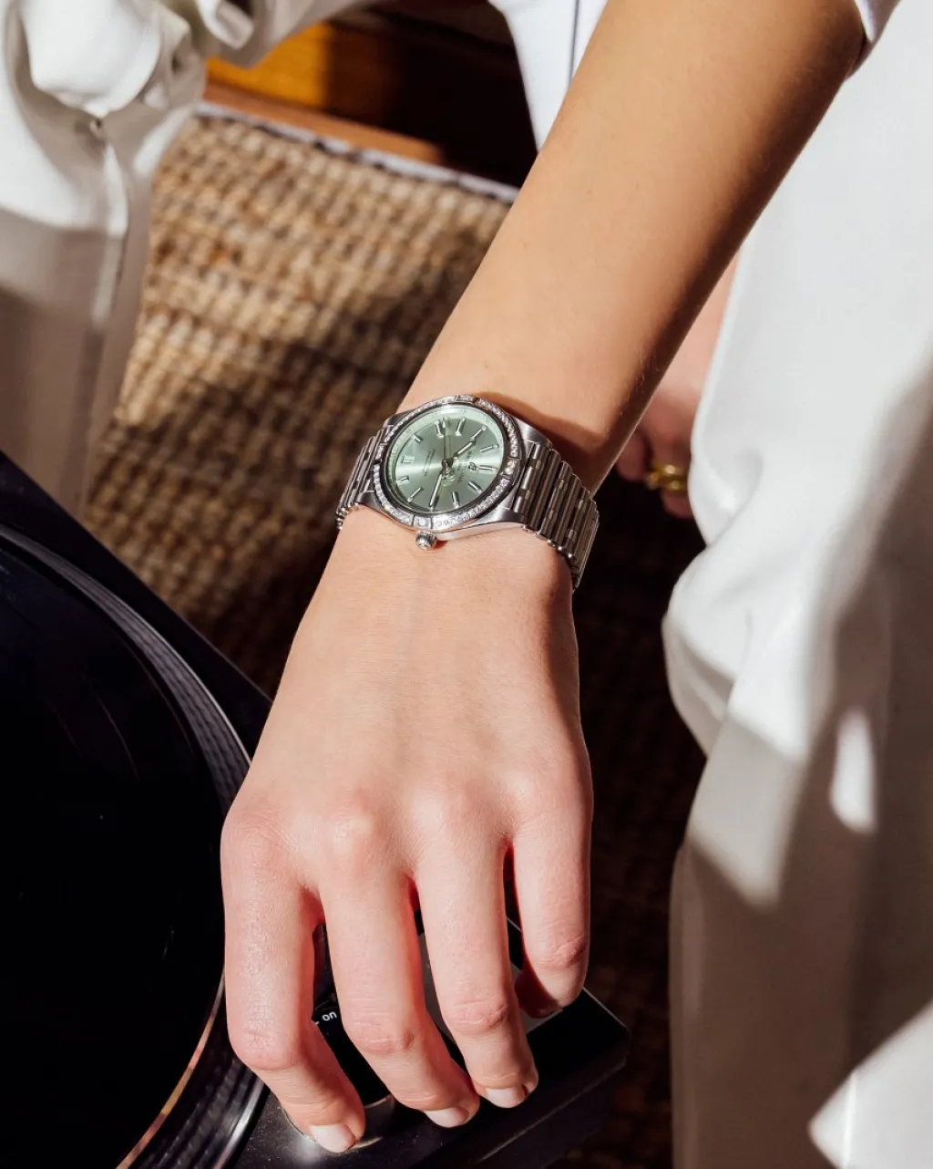 Discount Chronomat Automatic 36 mm grønn skive og diamanter Klokker Med Diamanter | Til Henne