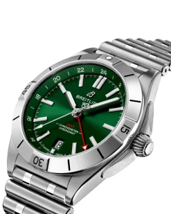 Fashion Chronomat Automatic GMT 40 mm grønn skive Til Han