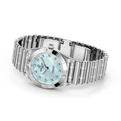 Sale Chronomat rustfritt stål med turkis perlemor 28 mm Til Henne