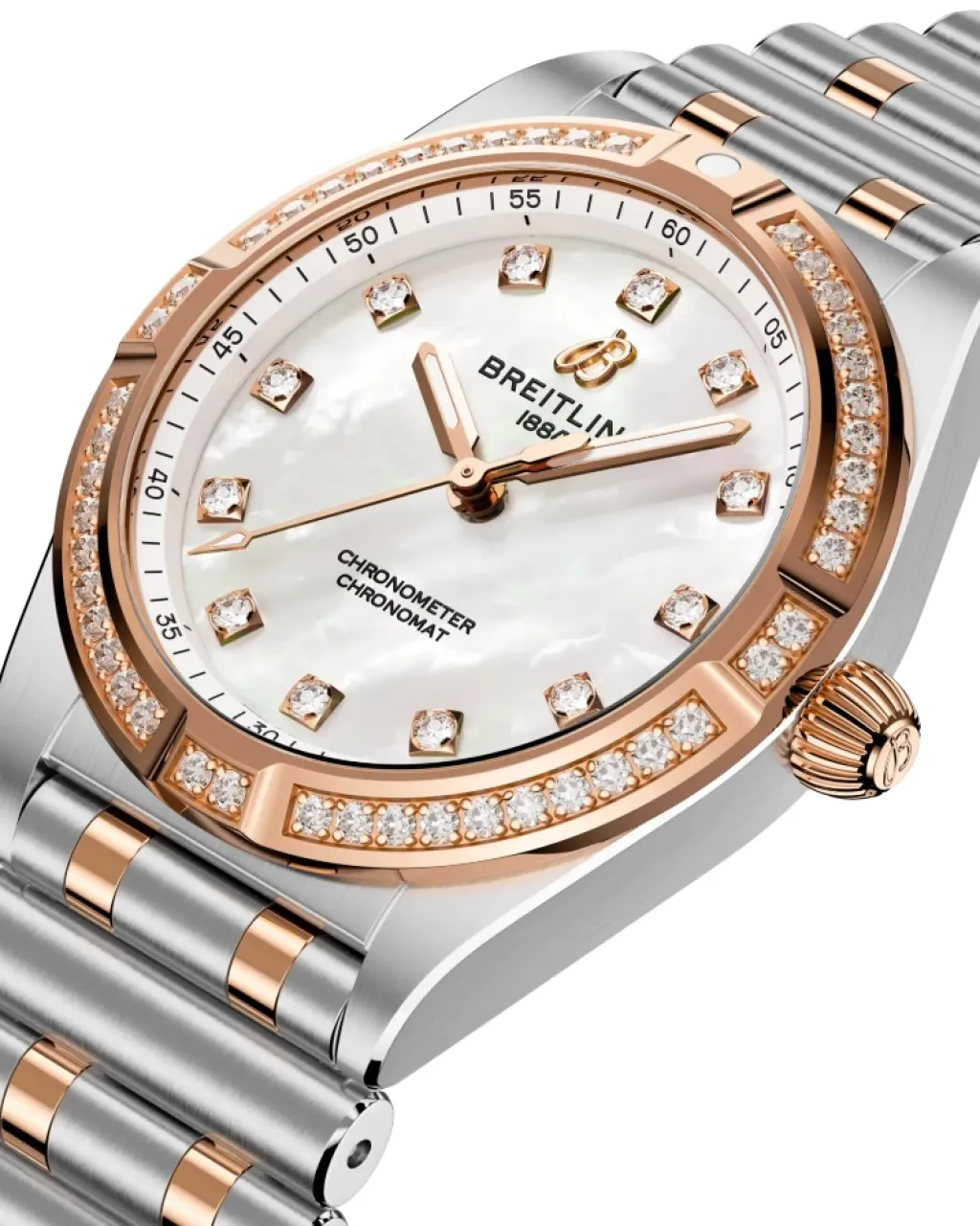 Online Chronomat rustfritt og stål og rødt gull 28 mm Til Henne