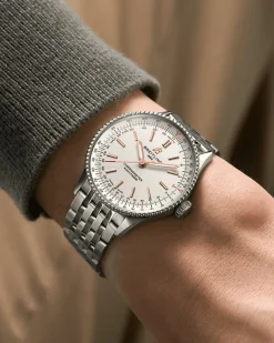 Sale Navitimer Automatic hvit 36 mm Til Henne
