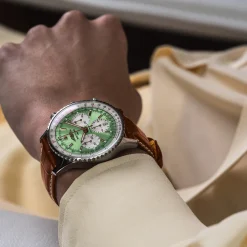 Clearance Navitimer B01 Chronograf grønn 41 mm Til Han