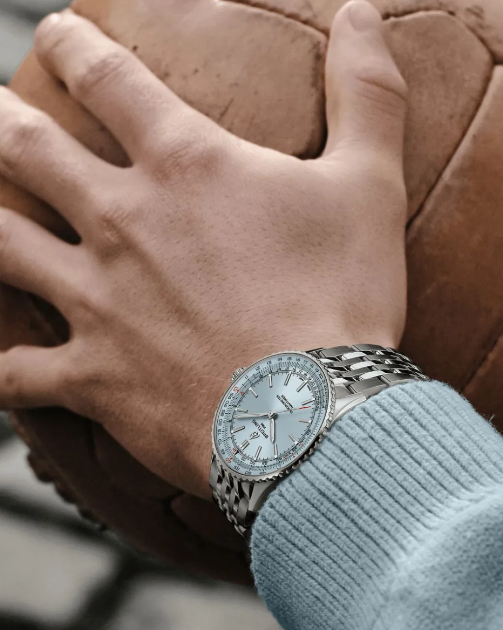 Fashion Navitimer Ice blue 41 mm Til Han