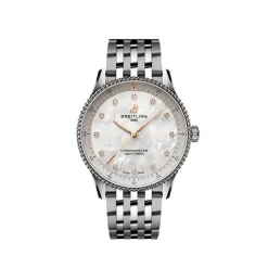 Hot Navitimer perlemorskive 32 mm Til Han