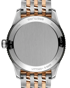 Online Navitimer perlemor og rødt gull 32 mm Two Tone Klokker | Til Henne