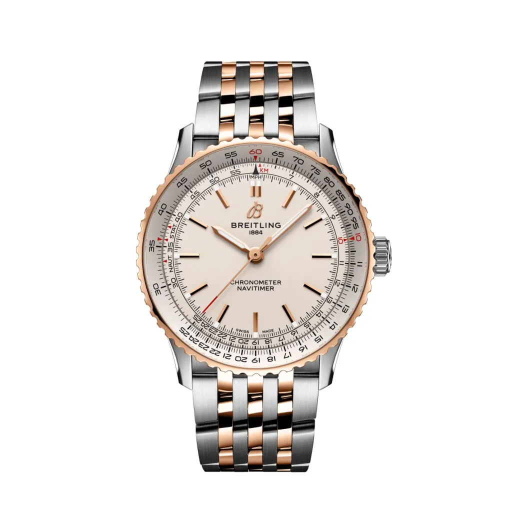Discount Navitimer rødt gull og rustfritt stål 41 mm Til Han