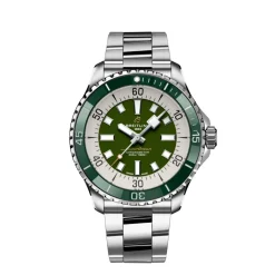 Outlet Superocean Automatic 44 mm grønn skive Dykkerklokker | Til Han