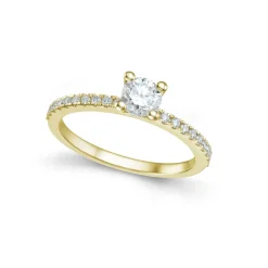New Bridal Eternity diamantring i gult gull 0,70 ct Ringer