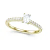 Best Bridal Eternity diamantring i gult gull emerald cut 0,60 ct Ringer
