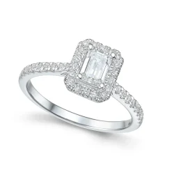 Fashion Bridal Eternity diamantring i hvitt gull 0,75 ct Ringer