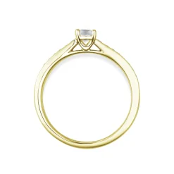 Hot Bridal Eternity diamantring i gult gull cushion 0,40 ct Ringer