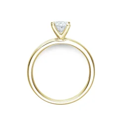 Clearance Bridal Eternity enstens diamantring i gult gull oval 0,80 ct Ringer