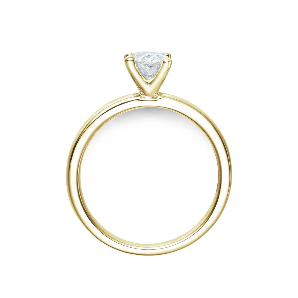 Clearance Bridal Eternity enstens diamantring i gult gull oval 0,80 ct Ringer