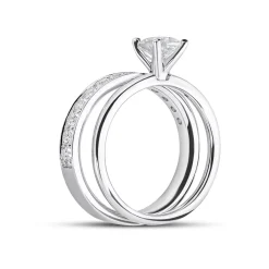 Discount Bridal Eternity enstens diamantring oval 0,80 ct Ringer