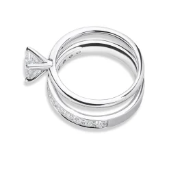 Discount Bridal Eternity enstens diamantring oval 0,80 ct Ringer