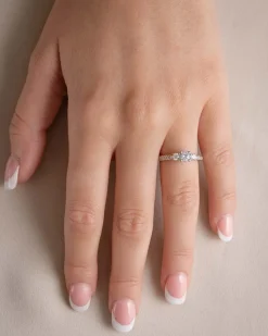Online Bridal Eternity Positano 3-stens diamantring 0,60 ct Ringer