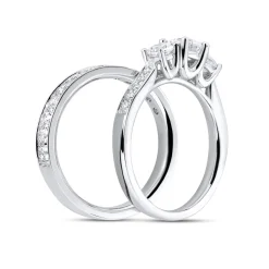 Best Bridal Eternity Positano 3-stens diamantring 1,00ct Ringer