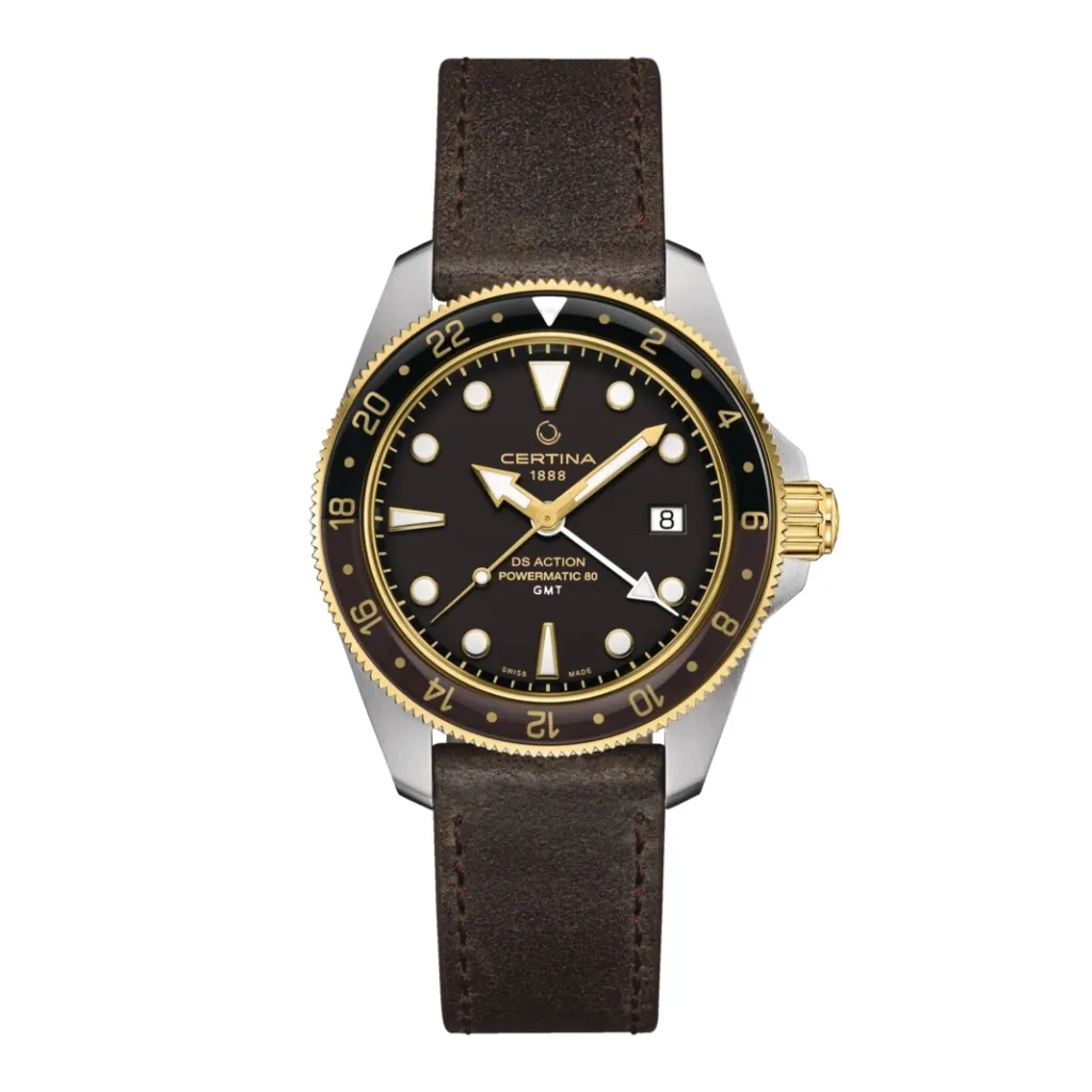 New DS Action GMT Powermatic 80 41 mm svart Til Han | Two Tone Klokker