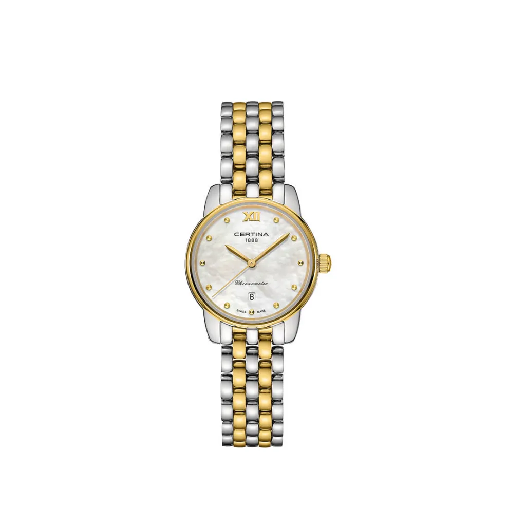 Outlet DS-8 bicolor perlemorsskive 27,5 mm Two Tone Klokker | Til Henne