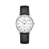 Fashion DS Caimano 39 mm svart skinnrem Til Han