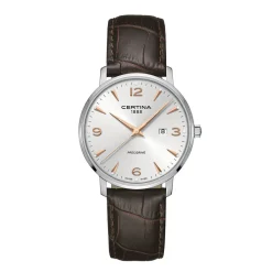 Best DS Caimano med skinnrem sølvfarget skive 39 mm Til Han